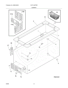 05 - Cabinet parts for Frigidaire Freezer GLFC1326FW0 from AppliancePartsPros.com