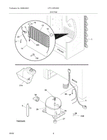 07 - System parts for Frigidaire Freezer LFFU14F5HWD from AppliancePartsPros.com