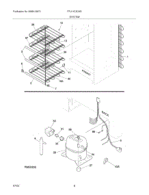 07 - System parts for Frigidaire Freezer FFU14C3CW2 from AppliancePartsPros.com