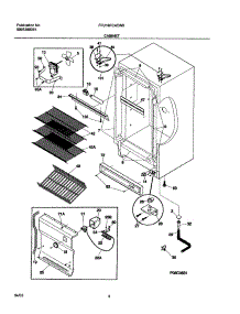 05 - Cabinet parts for Frigidaire Freezer FFU14FC4CW0 from AppliancePartsPros.com