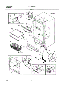 05 - Cabinet parts for Frigidaire Freezer FFU14FC7CB0 from AppliancePartsPros.com