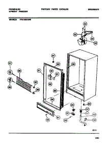 03 - Cabinet parts for Frigidaire Freezer FFU14M7AW6 from AppliancePartsPros.com