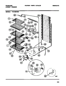 04 - Liner And Unit parts for Frigidaire Freezer FFU14M7AW6 from AppliancePartsPros.com