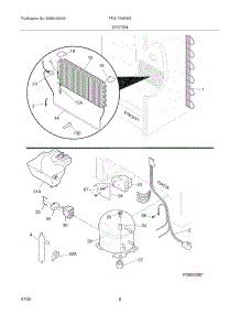 07 - System parts for Frigidaire Freezer FFU1764DW3 from AppliancePartsPros.com