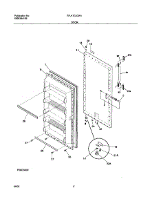03 - Door parts for Frigidaire Freezer FFU17C4CW1 from AppliancePartsPros.com