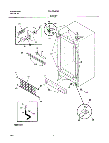 05 - Cabinet parts for Frigidaire Freezer FFU17C4CW1 from AppliancePartsPros.com