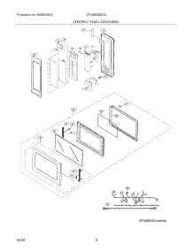 05 - Control Panel / Door / Misc parts for Frigidaire Microwave CPLMB209DCC from AppliancePartsPros.com