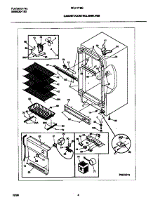 03 - Cabinet parts for Frigidaire Freezer FFU17F9GW0 from AppliancePartsPros.com