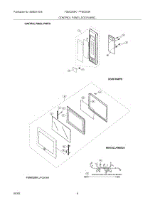 05 - Control Panel / Door / Misc parts for Frigidaire Microwave FGMO205KWA from AppliancePartsPros.com