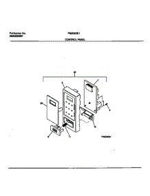 02 - Control Panel parts for Frigidaire Microwave FMS062E1W0 from AppliancePartsPros.com
