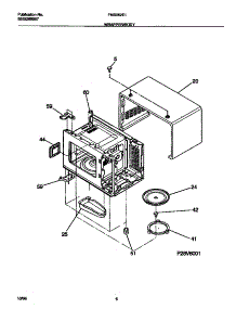 05 - Wrapper / Body parts for Frigidaire Microwave FMS062E1W0 from AppliancePartsPros.com