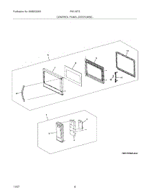 05 - Control Panel / Door parts for Frigidaire Microwave FMV157GMA from AppliancePartsPros.com