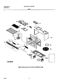 09 - Body parts for Frigidaire Microwave GLMV168CB1 from AppliancePartsPros.com