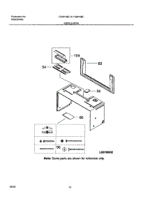 11 - Installation parts for Frigidaire Microwave GLMV168CB1 from AppliancePartsPros.com