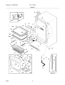 05 - Cabinet parts for Frigidaire Freezer PLFU1778ES5 from AppliancePartsPros.com