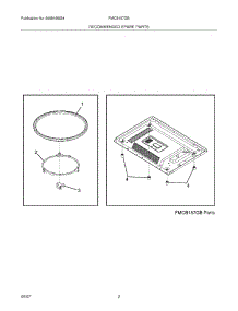 03 - Recommended Spare Parts parts for Frigidaire Microwave FMCB157GB from AppliancePartsPros.com