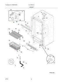 05 - Cabinet parts for Frigidaire Freezer UL1793CA10 from AppliancePartsPros.com