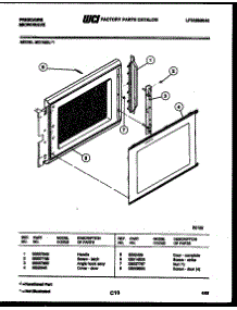03 - Door Parts parts for Frigidaire Microwave MC1355L1 from AppliancePartsPros.com