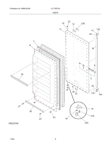 03 - Door parts for Crosley Freezer UL1793CA6 from AppliancePartsPros.com