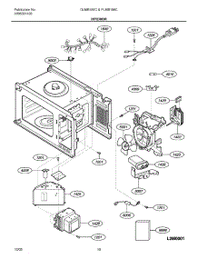 11 - Interior parts for Frigidaire Microwave GLMB186CS1 from AppliancePartsPros.com