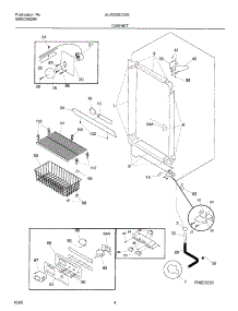 05 - Cabinet parts for Frigidaire Freezer UL5000ECW5 from AppliancePartsPros.com