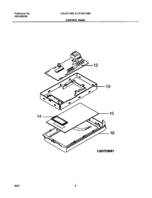 05 - Control Panel parts for Frigidaire Microwave CGLMV168KS1 from AppliancePartsPros.com