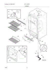 05 - Cabinet parts for Frigidaire Freezer LFFU1153DW1 from AppliancePartsPros.com