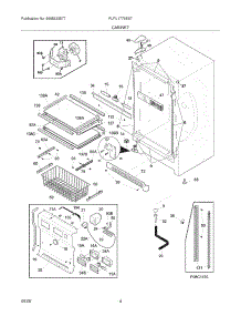 05 - Cabinet parts for Frigidaire Freezer PLFU1778ES7 from AppliancePartsPros.com