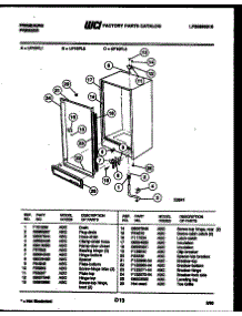03 - Cabinet Parts parts for Frigidaire Freezer UF10FL3 from AppliancePartsPros.com