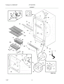 05 - Cabinet parts for Frigidaire Freezer LFFH2067DW4 from AppliancePartsPros.com