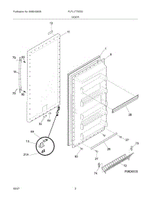 03 - Door parts for Frigidaire Freezer PLFU1778ES3 from AppliancePartsPros.com
