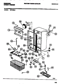03 - Cabinet parts for Frigidaire Freezer UFP19NL3 from AppliancePartsPros.com