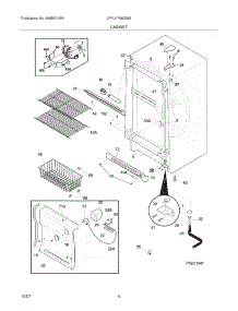 05 - Cabinet parts for Frigidaire Freezer LFFU1766GW2 from AppliancePartsPros.com