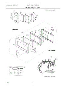 05 - Control Panel,Door,Misc. parts for Frigidaire Microwave CGLMV169GSA from AppliancePartsPros.com