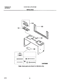 11 - Installation parts for Frigidaire Microwave CGLMV168CS1 from AppliancePartsPros.com