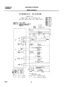 12 - Wiring Schematic parts for Frigidaire Microwave CGLMV168CS1 from AppliancePartsPros.com