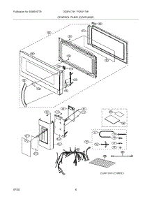 05 - Control Panel / Door / Misc parts for Frigidaire Microwave FGMV174KFA from AppliancePartsPros.com