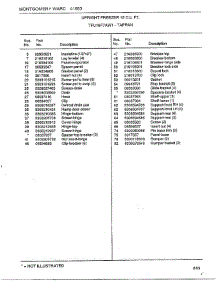 Upright Freezer 15 Cu. Ft. Page 4 parts for Frigidaire Freezer TFU16F7AW1 from AppliancePartsPros.com
