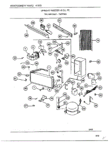 Upright Freezer 15 Cu. Ft. Page 5 parts for Frigidaire Freezer TFU16F7AW1 from AppliancePartsPros.com