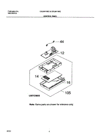 05 - Control Panel parts for Frigidaire Microwave CPLMV168CC1 from AppliancePartsPros.com