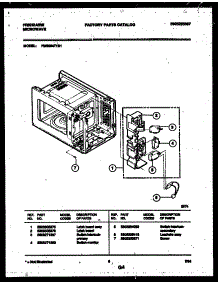 05 - Latch Board And Leadwire Assembly parts for Frigidaire Microwave FMS084T1B1 from AppliancePartsPros.com