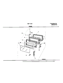 03 - Door parts for Frigidaire Microwave FMT116U1A0 from AppliancePartsPros.com