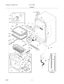 05 - Cabinet parts for Frigidaire Freezer PLFU1778ES1 from AppliancePartsPros.com