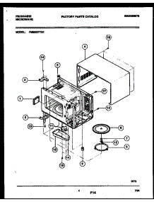 04 - Wrapper And Motor Assembly parts for Frigidaire Microwave FMS062T1B1 from AppliancePartsPros.com