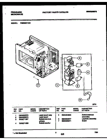 05 - Latch Board And Leadwire Assembly parts for Frigidaire Microwave FMS062T1B1 from AppliancePartsPros.com