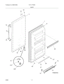 03 - Door parts for Frigidaire Freezer PLFU1778ES6 from AppliancePartsPros.com