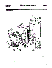 03 - Cabinet Parts parts for Frigidaire Freezer UF21NL1 from AppliancePartsPros.com
