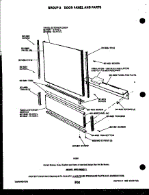 02 - Door Parts parts for Frigidaire Freezer UFP19DL4 from AppliancePartsPros.com