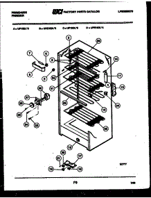 04 - Shelves And Supports parts for Frigidaire Freezer UFE16DL3 from AppliancePartsPros.com