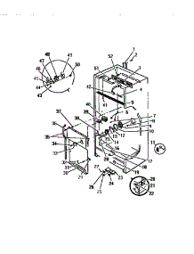 08 - Interior Cabinet parts for Frigidaire Freezer UFP16DL2 from AppliancePartsPros.com